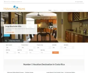 Hermosapalms.com(Rent Or Buy Your Costa Rica Home in Paradise) Screenshot