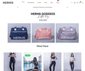 Herms.co(HERMS Activewear) Screenshot