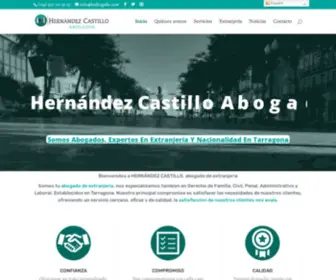 Hernandezcastilloabogados.com(Abogado de extranjeria) Screenshot