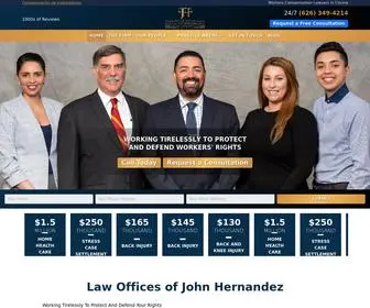 Hernandezlaw.co(Worker's Compensation Lawyers) Screenshot