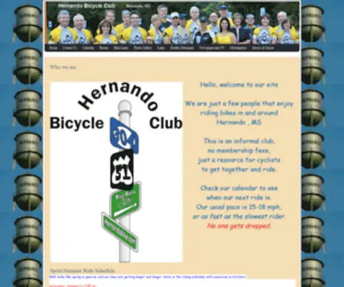 Hernandobike.com(Hernando Bicycle Club) Screenshot