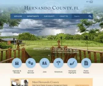 Hernandocounty.us(Hernando County) Screenshot