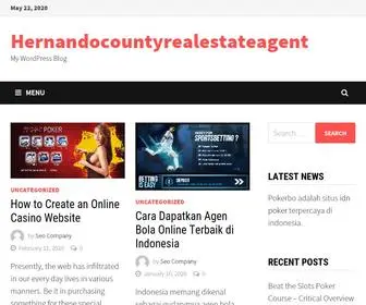 Hernandocountyrealestateagent.com(My WordPress Blog) Screenshot