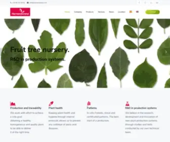 Hernandorena.com(Producción y comercialización de plantas frutales de maceta en invernaderos y raíz desnuda en campo) Screenshot
