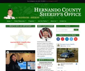 Hernandosheriff.org(Hernando County Sheriff's) Screenshot