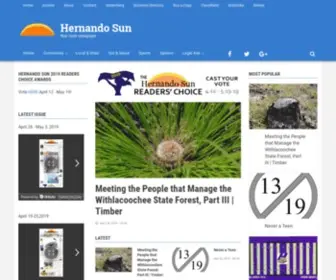 Hernandosun.com(Hernando Sun) Screenshot