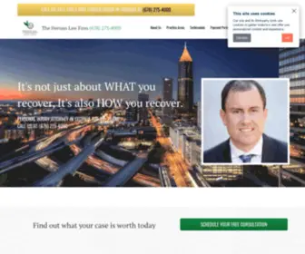 Hernanfirm.com(Personal Injury Attorney Roswell GA) Screenshot