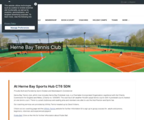 Hernebaytennis.co.uk(Herne Bay Lawn Tennis Club) Screenshot