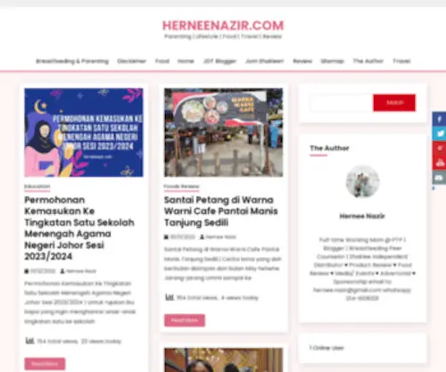 Herneenazir.com(Malaysian Lifestyle Blogger) Screenshot