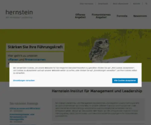Hernstein.at(Wir entwickeln Leadership. Unser Ziel) Screenshot