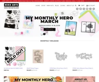 Heroarts.com(Hero Arts) Screenshot