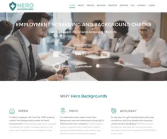 Herobackgrounds.com(Background Checks) Screenshot