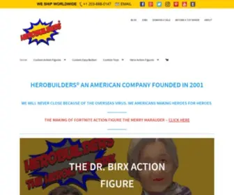 Herobuilders.com(Create a Custom Action Figure of your own) Screenshot