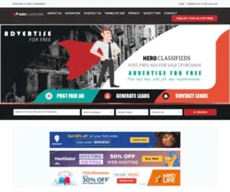 Heroclassifieds.com(Post free classifieds ads in Delhi) Screenshot