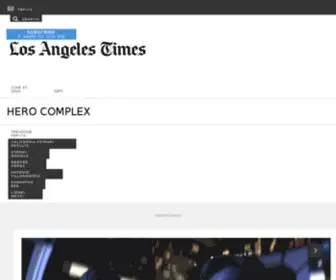Herocomplex.com(Hero Complex) Screenshot