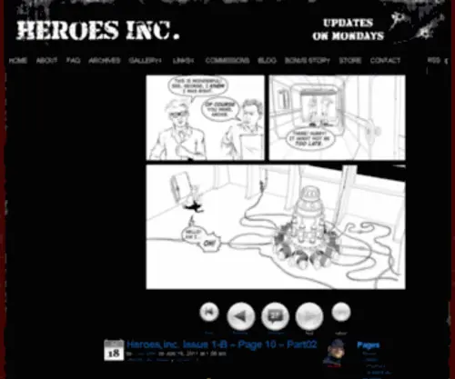Heroes-INC.net(Heroes, inc) Screenshot
