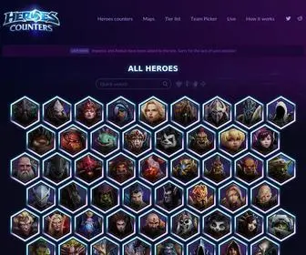 Heroescounters.com(Heroes Counters) Screenshot