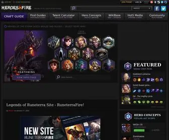 Heroesfire.com(Heroes of the Storm (HotS) Builds and Guides for Every Hero) Screenshot