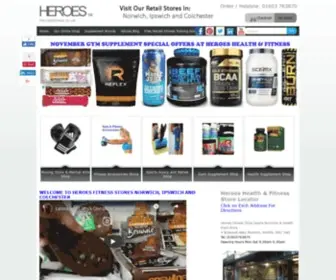 Heroesfitness.co.uk(Heroes Fitness Shop) Screenshot