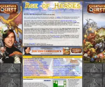 Heroesofmightandmagic.com(Heroes of Might and Magic fan site) Screenshot