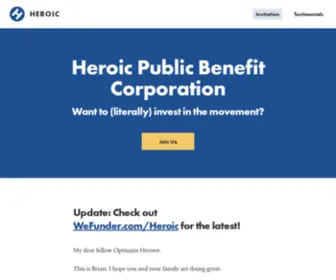 Heroes.us(Heroic Public Benefit Corporation) Screenshot