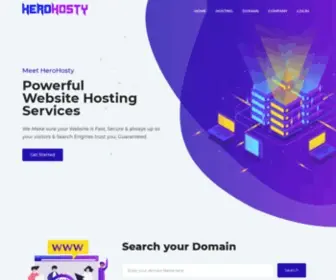 Herohosty.com(Hosting Services Provider in India) Screenshot