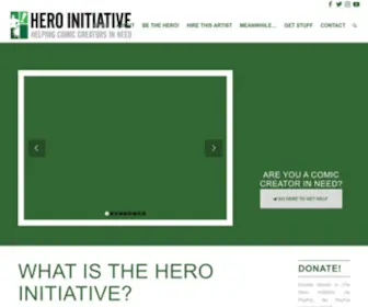 Heroinitiative.org(HERO INITIATIVE) Screenshot