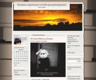 Heroismoagonizante101.com(Heroísmo Agonizante 101 (Sólo para principiantes)) Screenshot