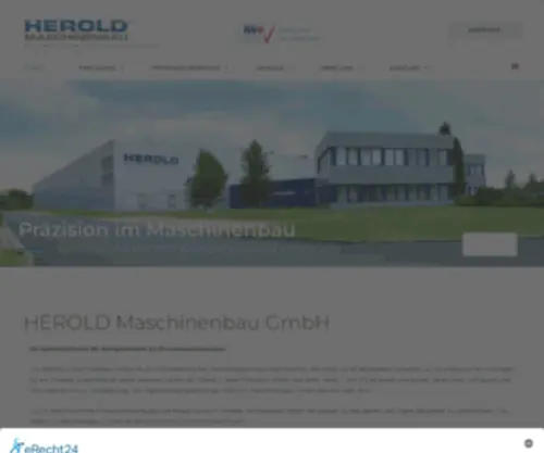 Herold-Maschinenbau.de(Systembaugruppen vom Systemlieferant HEROLD Maschinenbau) Screenshot