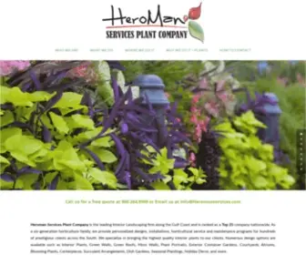 Heromanservices.com(HeroMan Services Plant Company) Screenshot