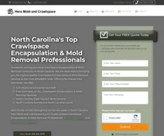 Heromoldandcrawlspace.com(North Carolina's Top Rated Crawlspace Encapsulation & Mold Removal Contractors) Screenshot