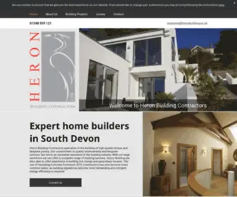 Heronbuilding.co.uk(Home builders in Devon by Heron Building Contractors) Screenshot