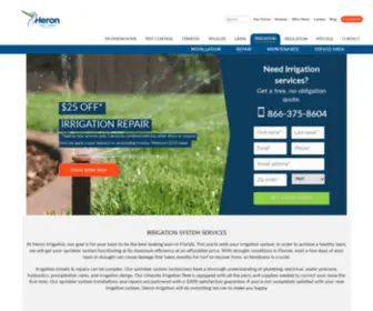 Heronirrigation.com(Irrigation System Services) Screenshot