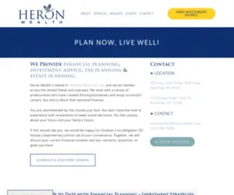 Heronwealth.com(New York City NYC Financial Planners Wealth Advisors & Investment Advisers) Screenshot