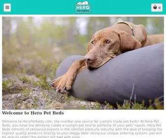 Heropetbeds.com(Hero Pet Beds) Screenshot