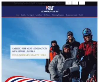 Heropreneurs.co.uk(Entrepreneurs in the UK Armed Forces) Screenshot