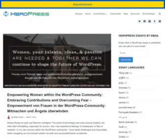 Heropress.com(The Stories Of WordPress) Screenshot