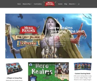 Herorealms.com(Hero Realms Deck) Screenshot