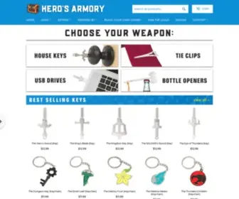 Herosarmory.com(Hero's Armory) Screenshot