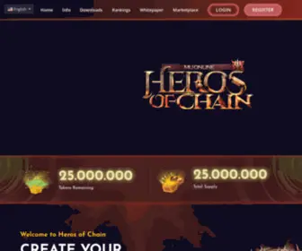 Herosofchain.com(Heros of Chain) Screenshot