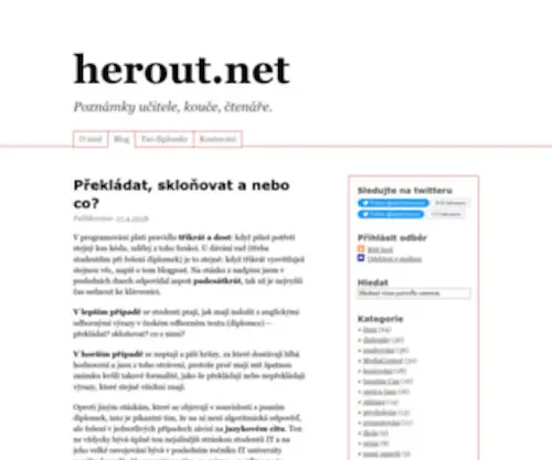 Herout.net(Poznámky) Screenshot