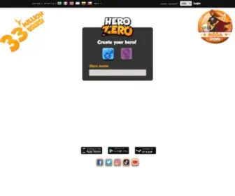 Herozerogame.com(Hero Zero) Screenshot