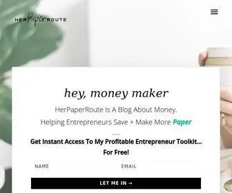 Herpaperroute.com(HerPaperRoute®) Screenshot