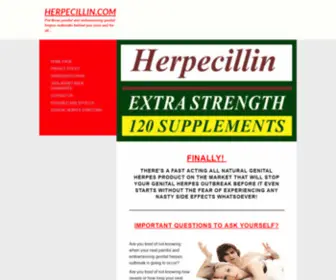 Herpecillin.com(How To Stop Your Genital Herpes Outbreaks Before They Even Start) Screenshot