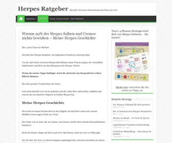Herpes-Ratgeber.de(Herpes Ratgeber) Screenshot