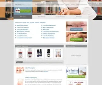 Herpes.com(Information and products) Screenshot