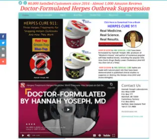 Herpescure911.com(Herpes Cure by Suppression) Screenshot