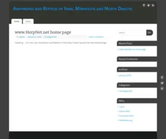 Herpnet.net(Amphibians and Reptiles of Iowa) Screenshot
