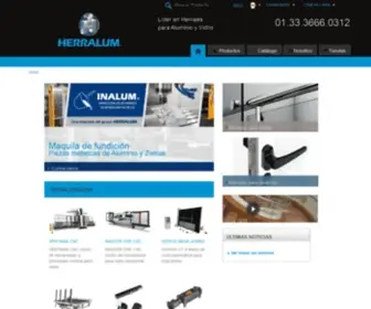 Herralum.com(Líderes en Herrajes para Aluminio y Vidrio) Screenshot