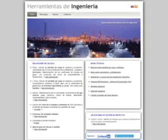 Herramientasingenieria.com(Aplicaciones informáticas y de cálculo para la ingeniería) Screenshot